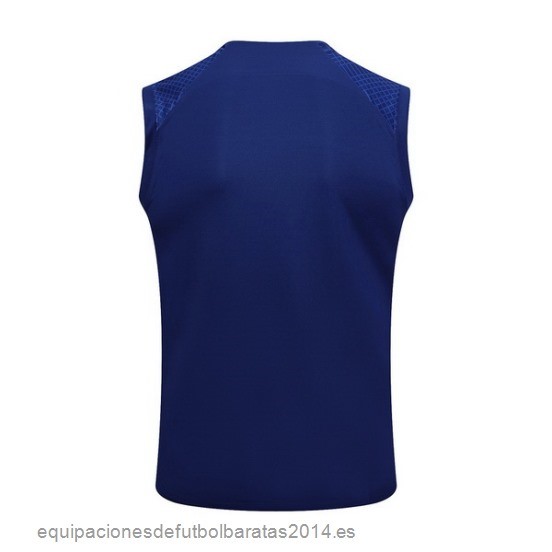 Nuevo Entrenamiento Sin Mangas Barcelona 23/24 Azul Baratas